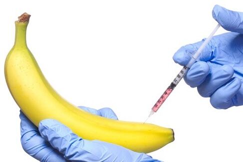 injectable Penis Erweiderung op d'Beispill vun enger Bananen